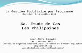 La Gestion Budgetaire par Programme aux Philippines