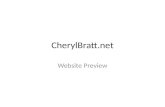 CherylBratt.net - Cheryl Bratt Website Preview
