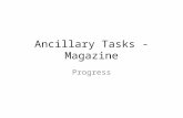 Ancillary tasks - magazine progress