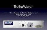 TroikaWatch Präsentation auf der Sommerakademie von Attac Österreich