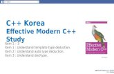 [C++ korea] effective modern c++ study item 1정은식