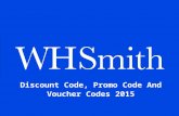 Wh smith discount code, promo code and voucher codes 2015