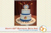 Beth Am's 60th Birthday Weekend