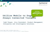 Utilize Mobile to Engage the Always Connected Traveler