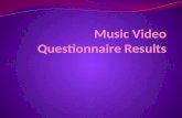 Music video questionnaire results