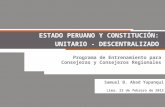 El Estado Peruano Unitario y Descentralizado