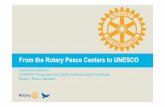 Des centres pour la paix du Rotary à l’Unesco : témoignage