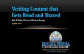 Writing Content that Gets Read and Shared, Matt Grant, Aquent, Inc.
