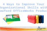 4 ways to improve organizational skills using Crawford OfficeWerks Products