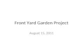 Front yard garden project
