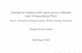 [Hydro]geological analysis using open source app: case Cikapundung River