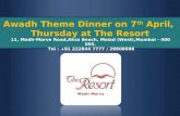 Awadh theme dinner at the resort