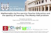 Mathematics in pre-service teacher education and the quality of learning: The Monty Hall problem