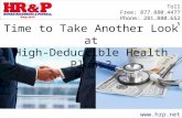 Time to Take Another Look at High-Deductible Health Plans?