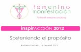 Inspiraccion2012 -  Taller "Sosteniendo el propósito"