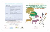 Programa Campeonato Europeo de Tiro con Arco y Propulsor Prehistóricos - II Manga en Teverga
