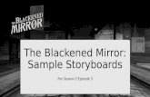 The Blackened Mirror: sample storyboards