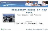 April 28, 2015 Residency Rules in New York