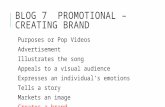 Blog 7 - Promotional – Creating Brand - A2 Media Coursework