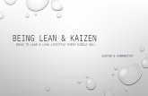 Being lean & kaizen
