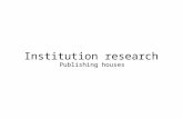 Institution research