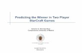 CoSECiVi'15 - Predicting the winner in two player StarCraft games