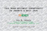 Toll road business opportunity in Jakarta & West Java