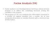 Factor analysis (fa)