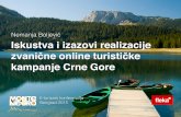 Nemanja Boljević - "Iskustva i izazovi realizacije zvanične online turističke kampanje Crne Gore - Montenegro Wild Beauty"