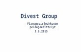 Divest Group Oy:n firmapesäpallojoukkueen esittely 5.6.2015