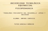 Universidad tecnologica equinoccial trabajo de apego y anciedad