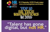 Top 10 HR Innovations 2015