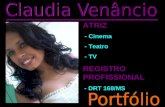 Portfólio Claudia Venâncio [Atriz DRT 168/MS]
