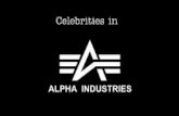 Celebrities in Alpha industries