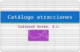 Catálogo atracciones Cultural Actex