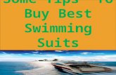 Some Tips  To Buy Best Swimming Suits