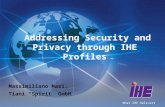 Addressing Security and Provide through IHE Profiles