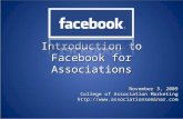 Introduction to Facebook for Associations