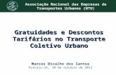 Apresentação gratuidades e descontos tarifários Aracaju/SE