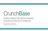 Crunchbase Signals Predicting Above Average Acquisition Price of Startups
