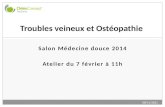 Conférence "Troubles veineux et Ostéopathie" au Salon du Bien-Etre à Paris le 7 février 2014