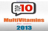 Top 10 Multivitamins for Men 2013