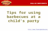 Tips for using barbecues at a child's party