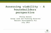 Assessing viability - a housebuilders perspective