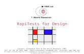1WR RapiTests for Design