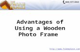 Advantages of Using a Wooden Photo Frame