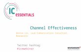 Internal Communications Essentials : Channel Effectiveness