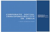 CORPORATE SOCIAL IRRESPONSIBILITY IN INDIA