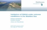IAHR 2015 - Validation of SWAN under extreme conditions in the Wadden Sea, Camarena, Deltares, 30062015