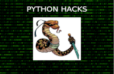 Python hacks